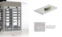 ШКАФ ВИННЫЙ ENOFRIGO WINE LIBRARY 20 4V 2P H2200 VT E СЕРЫЙ+ПОЛКИ T