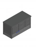 СТОЛ С ОХЛАЖД.ШКАФОМ HICOLD GNE122/TN O