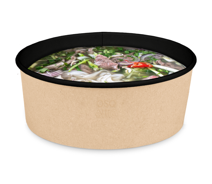 Контейнер круглый OSQ ROUND BOWL 1300 BLACK WOOD