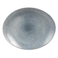 Блюдо овальное 31,7х25,5см, без борта, цвет Raku Topaz Blue, Studio Prints RKTBOP121