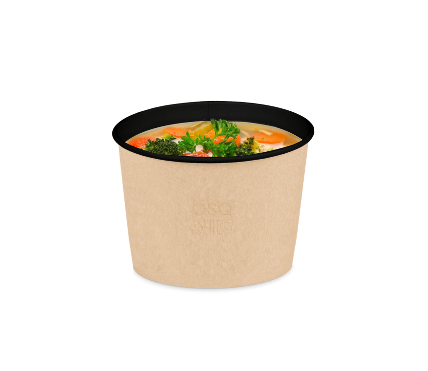 Контейнер круглый OSQ ROUND BOWL 300 BLACK WOOD