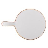Доска сервировочная с ручкой d32см, меламин, Buffet Stonecast Melamine, цвет Barley White ZPLSTRP1
