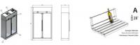ШКАФ ВИННЫЙ ENOFRIGO WINE LIBRARY 20 2P WALL H260 P60 VT W ЧЕРНЫЙ + ПОЛКИ A