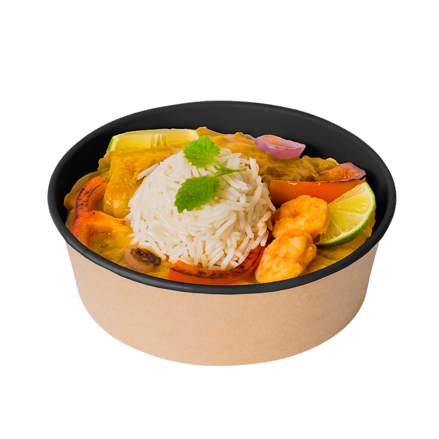 Контейнер круглый OSQ ROUND BOWL 750 BLACK WOOD