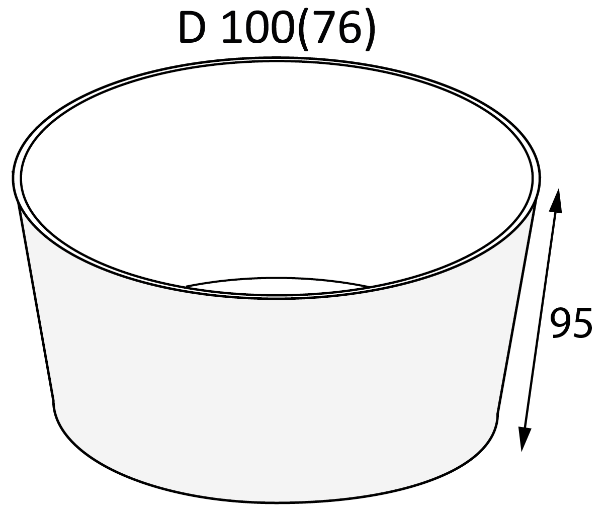 Контейнер круглый OSQ ROUND BOWL 500 WHITE EDITION