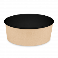 Контейнер круглый OSQ ROUND BOWL 1300 BLACK WOOD