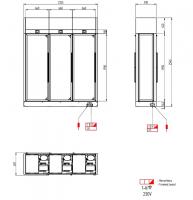 ШКАФ ВИННЫЙ ENOFRIGO WINE LIBRARY 20 4V 3P H2600 VT E СЕРЫЙ+ПОЛКИ K+ПОЛКИ R+ПОЛКИ C